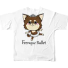 feerique balletのFeerique ballet フルグラフィックTシャツの背面