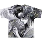 Moichi Designs Shop-2023の仮面舞踏会 フルグラフィックTシャツの背面
