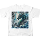 gariz0のCool dragon フルグラフィックTシャツの背面