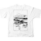 nakaho829の古風な蛙さん親子 All-Over Print T-Shirt :back