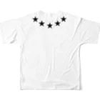 おもしろいTシャツ屋さんの5STAR　★　☆　ほし　星　 All-Over Print T-Shirt :back