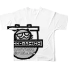 YUTANEKO公式ショップのYTNK-Racing motorcycle チームロゴA All-Over Print T-Shirt :back