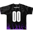 Crescent Gaming storeのCrescent Gaming 2024 ユニフォームデザイン All-Over Print T-Shirt :back