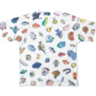 ホチカド漁船の釣れたよ。大量のお魚が。 All-Over Print T-Shirt :back