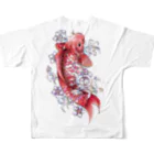 TurkeysDesignのガラスの赤鯉 All-Over Print T-Shirt :back