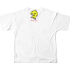 鹿と仏 SHIKA TO HOTOKEのクスオくん(九州男) フルグラフィックTシャツの背面