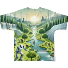 TYoshinoのテラフォーミング All-Over Print T-Shirt :back