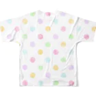 Fujitoto_felicitaの水玉かくれんぼ フルグラフィックTシャツの背面