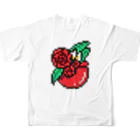 りんご飴Lv100🍎もりりんのりんご飴Lv100 フルグラフィックTシャツの背面