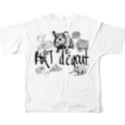 摩訶不思議屋の高貴なドブネズミ All-Over Print T-Shirt :back