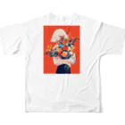 AQUAMETAVERSEの花束をあなたに　Hime  2530 All-Over Print T-Shirt :back