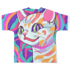 Amrita StoreのPsy Cat フルグラフィックTシャツの背面