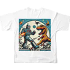 Y..Tのロボットと恐竜の戦いシリーズ All-Over Print T-Shirt :back