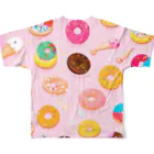 MEGROOVEのドーナツいっぱい🍩 All-Over Print T-Shirt :back