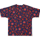 oba:obaの蛸がいっぱい All-Over Print T-Shirt :back