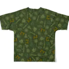 oba:obaの蛸がいっぱいダーク All-Over Print T-Shirt :back