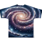 宇宙の神秘グッズ販売所のギャラクシー All-Over Print T-Shirt :back