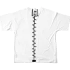 空気椅子のZipperManシャツ All-Over Print T-Shirt :back