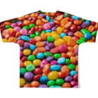 piasのオリジナルグッズアイテム通販のしあわせなチョコレートたち フルグラフィックTシャツの背面