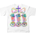 あきかんのおんなのこのうらおもて All-Over Print T-Shirt :back