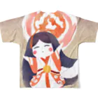 hogarakuの女神ちゃん All-Over Print T-Shirt :back
