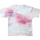 Akya_Artworksのあわぐも All-Over Print T-Shirt :back