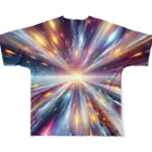 トトベス(T∴B∴M∴)🕊️の超光速スターダスト量子ワープ🛸スターシード覚醒コード All-Over Print T-Shirt :back