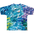 Akya_ArtworksのSeven seas All-Over Print T-Shirt :back