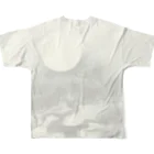 大正ロマン・昭和モダンの日本の妖怪　天狗　フルグラT　クッション フルグラフィックTシャツの背面