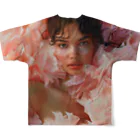 AQUAMETAVERSEのフェイスアート　Tomoe bb 2712 フルグラフィックTシャツの背面