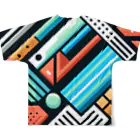 noririnoのVibrant Splash All-Over Print T-Shirt :back