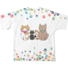 むぎタナとりんすずのむぎタナとりんすずTシャツ フルグラフィックTシャツの背面