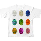 yurisacinの迷彩柄（１３)　縦 All-Over Print T-Shirt :back