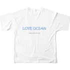 Keiko_Naoko-Art-Japanの海王 ポセイドン（ロゴ入り）その気持ち ありがたい All-Over Print T-Shirt :back