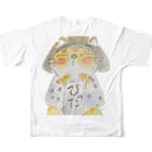 みゆ左衛門のちゃたぼぼ All-Over Print T-Shirt :back