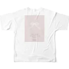 rilybiiの🩰 Balletcore ribbon . All-Over Print T-Shirt :back