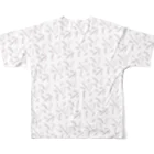 マグロっぴのケイソウ・フリーク【褐色ver.】 All-Over Print T-Shirt :back