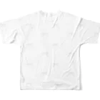 rilybiiの🩰 Balletcore Ribbon pattern . All-Over Print T-Shirt :back