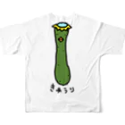 mayumayu-の🥒きゅうり🥒 All-Over Print T-Shirt :back