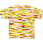 アオイハチドリプロジェクトのアオイハチドリプロジェクト11 All-Over Print T-Shirt :back