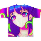 きゅぴきゅぴガールのきゅぴきゅぴ★クールビューティーガール フルグラフィックTシャツの背面