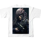 Minami-KumaのParasited Policeman 2 All-Over Print T-Shirt :back