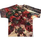 AQUAMETAVERSEの甲冑戦隊地球防衛軍　Tomoe bb 2712 フルグラフィックTシャツの背面