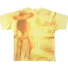 kumainchouのsunset All-Over Print T-Shirt :back