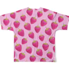 ЯMMRの苺づくし🍓 フルグラフィックTシャツの背面