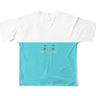 IMABURAIのA smile of happiness All-Over Print T-Shirt :back