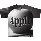 yuriseのモノトーンAppleグッズ All-Over Print T-Shirt :back