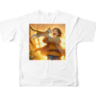 おしゃまんべのミコとアキの大冒険 All-Over Print T-Shirt :back