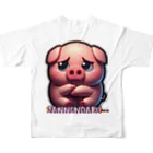 hikonosukeのzannenbu-nosuke フルグラフィックTシャツの背面