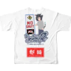 屋衣國れっか😸🚬🚗タクシードリフトのれっかさんTシャツ フルグラフィックTシャツの背面